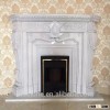 Hot sale china fireplace, pure white marble fireplace