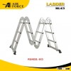 AF ML43 Aluminum Multipurpose Ladder with Hinge in Aluminum Ladder