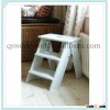 wide step ladder, maple wood step stool, wood maple step ladder