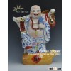 Pottery statue with the god of wealth design