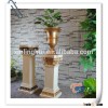 Polyresin Golden Europe Style Wedding Decoration Square Pillars Design