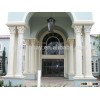 Golden Bay White Marble Roman House Pillar Designs