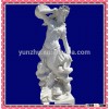 Outdoor decoration hand carved marble mermaid statue