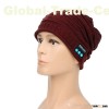 Bluetooth Headsets Warm Knitting Wool Hat with Stereo Headphone Wireless Hands-free 4 Colors Headset