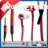 C&T Hot sale Rose Tangle Free Zipper In-ear Headphone Headset Earbuds Earphone for Mp3