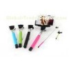 Cable Android / iOS Cell Phone Selfie Stick, Monopod Stick With Foldable Holder