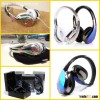 Black/white/gold monster diamond tears headphone by monster