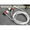 High quality of wood earphone with mic and round cable from origianl factory