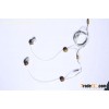 Air tube anti-radiation headset with white cable