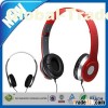C&T New Adjustable Red / Black Over the Head On Ear 40mm headphone speaker
