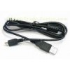 2m black usb data transfer cable AM-mini5pin connector
