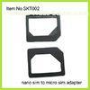 Multifunction Black Nano To Micro Sim Adaptor For IPhone5 / IPhone4