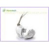 OEM Promotion Gift 4GB Crystal Heart USB Flash Drive with Lanyard