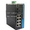 10 / 100Mbps Industrial Fiber Media Converter , 8 Port Ethernet Switch