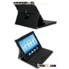 bluetooth keyboard with leather case for ipad2 and new ipad