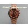Rose gold Metal Strap Watch / Analog Quartz Watch 1ATM Waterproof