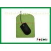 Green Ergonomic Fake Gel PU Leather Mouse Pad With Wrist Rest CE