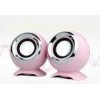 Pink Tiny High End Computer Speakers USB Connection 4Ohm For Music