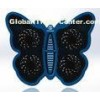 Blue Modern 17 inch Notebook Cooler , 4 fan laptop cooler Butterfly Design