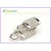 256MB / 512 MB / 1GB Silver Diamonds Gadget Crystal Lock USB Flash Drive Real Capacity