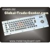 Metal Rugged Industrial Keyboard with Trackball , 65 Keys Vandal proof