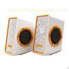 USB Subwoofer Multimedia Computer Speakers , Cool PC 2.0 Channel Speakers