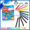 Triangle Wooden Colored Pencils Set In Paper Tube Mini Golf Pencil 8.8cm