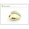 OEM Jewelry Crystal Heart USB Flash Drive , Heart Shape Pendant Usb 2.0 for Girl