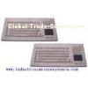Panel Mount Industrial Keyboard With Trackball , Function Keys And Number Keypad