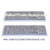 Stainless Steel Industrial Keyboard With Trackball For Kiosk , Banking
