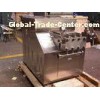 Industrial electric Two stage gear box milk homogenizer Machine 3000L/H 22 KW