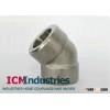 Forged 3000lb stainless steel socket 45 deg eblows