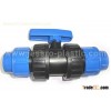 PP COMPRESSION DOUBLE UNIOn VALVE