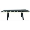 Smart Charging Wood Conference Tables Vintage Black For Office