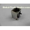 Tab Down RJ45 Single port with 10/100/100base Transformer ,Network Modular jack rj45
