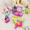 3D novelty pink custom puzzle eraser