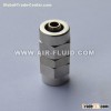 Straight Connector Nickel Plated Brass Push-On Tubing Fittings