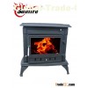 Freestanding Cast Iron Wood Burning Stove with Back Boiler