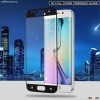 Full cover smart phone 3D elecroplate curved tempered glass screen protector custom for Samsung gala