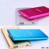4000mAh Dual USB Aluminum alloy power bank external mobile phone charger