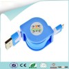 80cm retractable charging flat micro usb cable