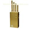 Golden Portable DCS GPS CDMA GSM 3G Cellphone Signal RF Jammer for Android, Nokia, I phone