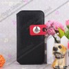 Folio PU Leather Case With Oblique Card Slot For iPhone 5