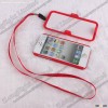 In Two Pieces With Hand Strap Plastic Case For iPhone 5
