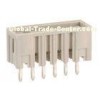 Straight Solder Pin 24 - 14 AWG MCS Connector , 6 Pole Light Grey
