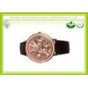 20 - 24 mm Brown Leather Band Big Dail Watch Water Resistant / Boy Wristwatches