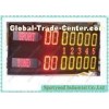 Custom Electronic Led Tennis Scoreboard Yellow Red , Stadium Scoreboard Energy Saving