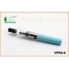 LED Light E Cigarette Atomizer , Pyrex Glass Wax Dry Herb Atomizer With Rubber Drip Tip