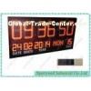 Custom Red Led Digital Clock Display , Digital Clock Board 100cm x 50cm