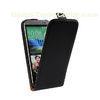 Soft Genuine Leather Flip Phone Case Dust-proof For HTC One M8 Black